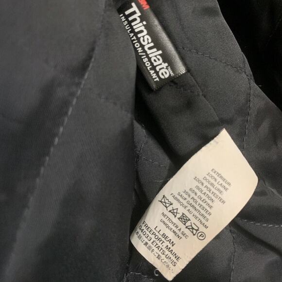 L.L. Bean Classic Lambswool Duffel Coat-Small/Regular-Navy - Picture 7 of 7